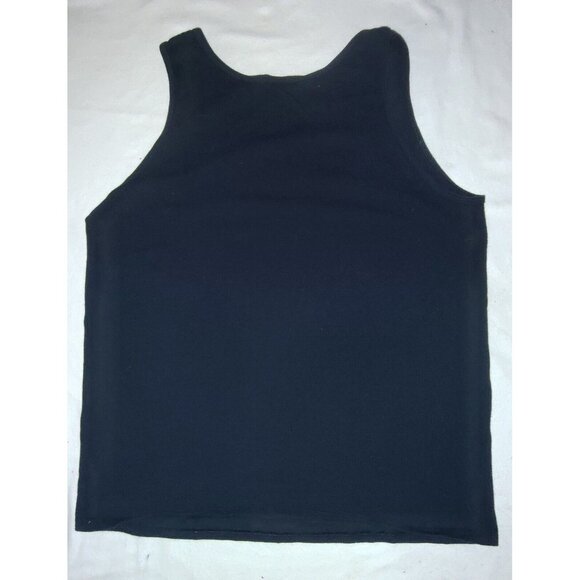 GILDAN MEN'S BLACK REALTREE SHOOTER SHIRT ORANGE YELLOW PRINT IMAGE TANK TOP MED - Picture 4 of 4